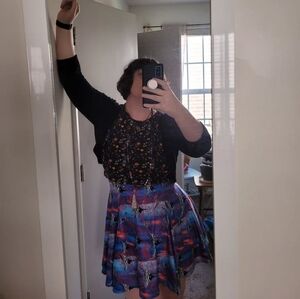 Blackmilk Red Coral Antics Dress